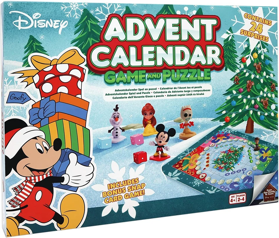 Disney Adventskalender Brettspiel 24 Tage Puzzle Spiel Figuren Kinder Geschenk