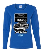 Ford Pickup Trucks F-150 Women's Long Sleeve Tee Offroad Country Built Tough 4X4