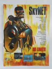 Skynet combat Rocket Jockey Force FX ORIGINAL 1996 Video Game VINTAGE PRINT AD