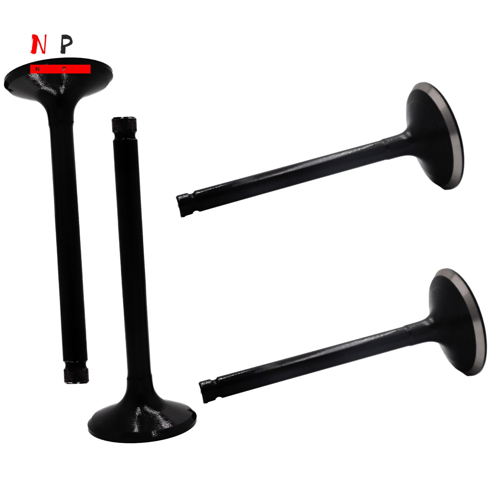 2x Exhaust Valve & 2x Intake Valve 4X7-12121-00 For Yamaha XV 750 700 Virago USA