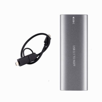 M.2 For NGFF Mobile Hard Disk Box Case USB3.1 GEN2 Case HDD Enclosure Laptop TD