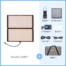 NANLITE PavoSlim 60B 120B 240B 260W LED Video Panel  2700K-6500K Light Bi-Color