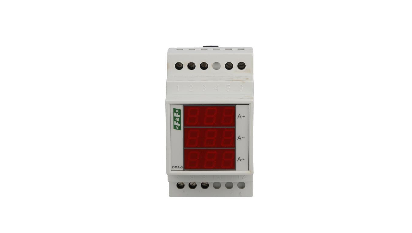 Ammeter 3-phase digital modular 0-20A accuracy 0.5 DMA3RMS /T2UK