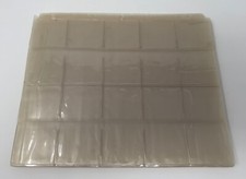 8 Clear Plastic Sheets - Coin  35mm Slide Page for 3-Ring Binders USED READ 