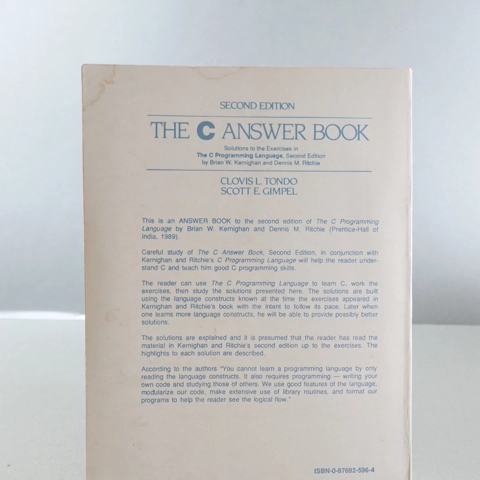 C Programming Language ANSI C by Brian W Kernighan Dennis M Ritchie Paperback - Image 2 of 4