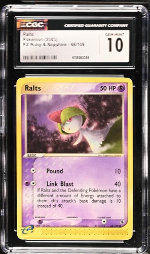 Ralts graded CGC 10 for sale on eBay