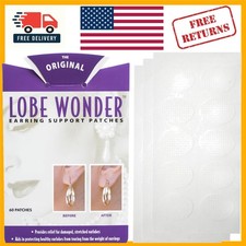 Instant Earring Support Patches - Clear, Durable, 60 Pcs for Stretched Piercings