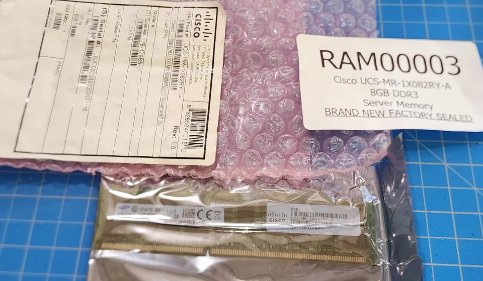 Cisco UCS-MR-1X082RY-A 78-17985-01 8GB DDR3 Server Memory - NEW FACTORY SEALED - Image 4 of 4
