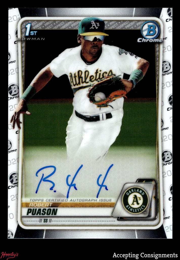 2020 Bowman Chrome Prospect Autographs #CPARP Robert Puason 1st ROOKIE AUTO