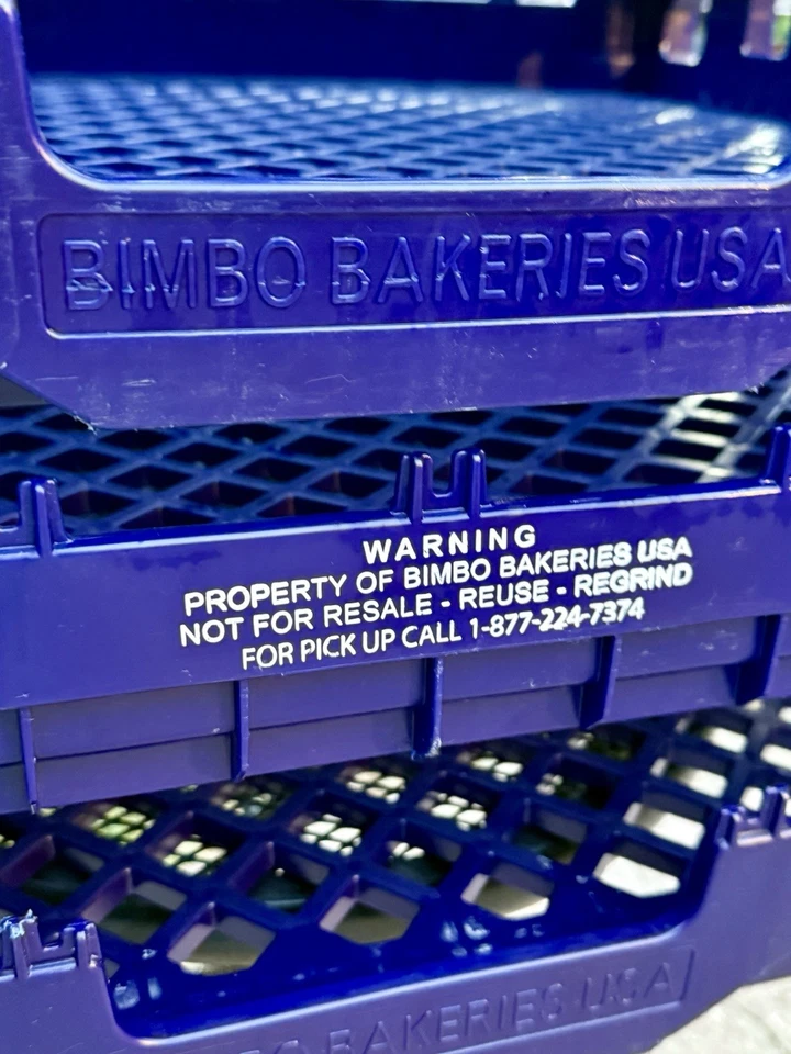 Paquete de 4 bandejas de pan/bandejas de pan de plástico de alta resistencia  Foto 4 de 4