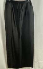 Pamela Dennis Women's NWT Vintage Y2K Evening Maxi Skirt Black Silk Blend Sz 4
