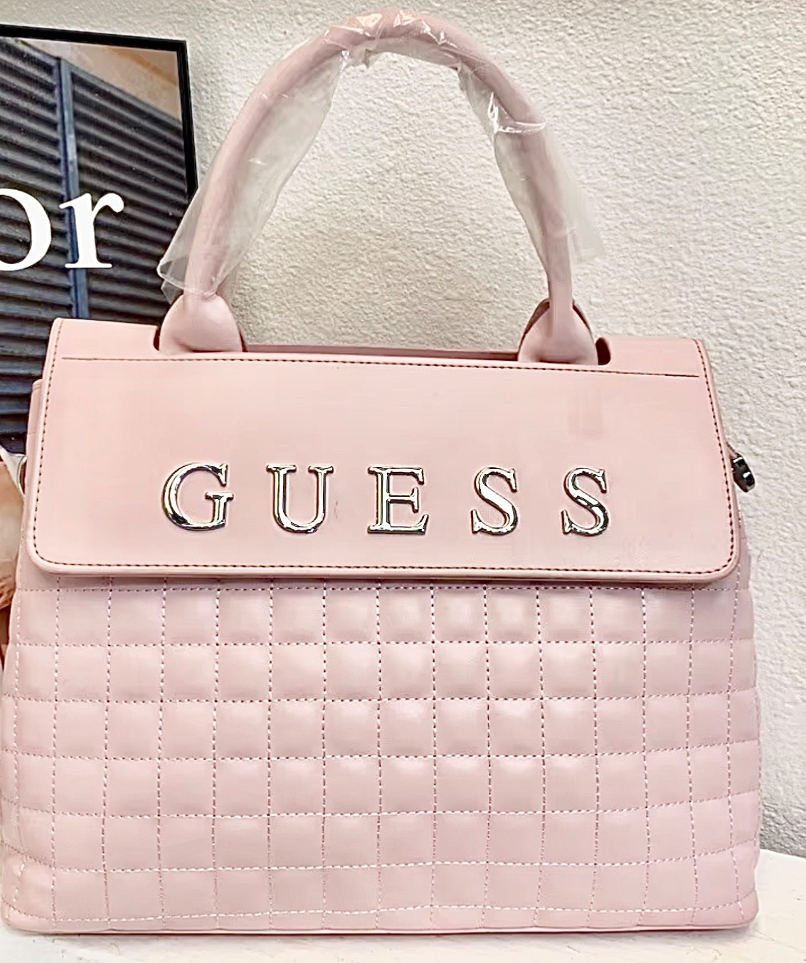 GUESS FABULOUS CROSSBODY PINK - PATENTED - HANDBAG USA SELLER