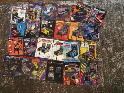 24 Different Stern Others Pinball Flyer Lot  / Brochures / Ads