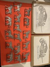 Zinnfiguren Flachfiguren Pferde Kutschen 17. Jahrhundert Auflösung Nachlass RAR