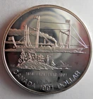 1991 CANADA DOLLAR - AU/UNC - PROOF  - Excellent SILVER Coin - Lot #M25