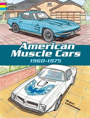 Vintage Sports Cars Coloring Book Classic Muscle Cars Detailed