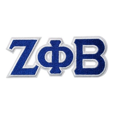 Vintage Zeta Phi Beta fraternity Patch. Embroidered. Iron On.  4''x1.5''