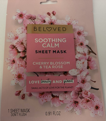 Love Beauty and Planet Beloved Sheet Mask Cherry Blossom & Tea Rose 10 masks/box