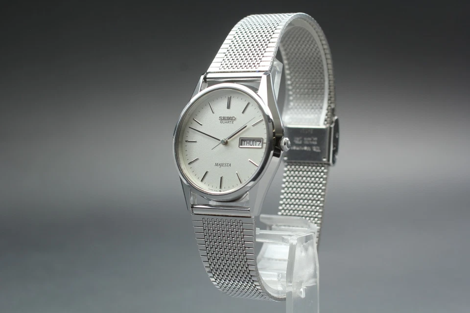 Vintage 1984 N MINT Seiko Majesta 9063-7000 Day/Date HAQ Quartz Mens From JAPAN - Image 3 of 4