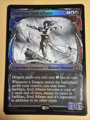 2023 MTG Magic The Gathering The Aftermath Showcase Foil #96 Sarkhan Soul Aflame