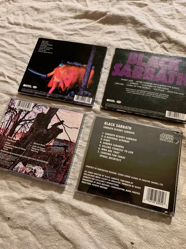 Лот товаров Black Sabbath 4 компакт-диска Paranoid Master of Reality одноименный Bloody Sabbath - Изображение 4 из 4