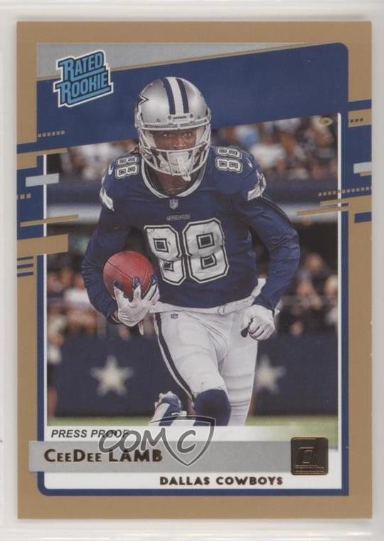 2020 Panini Donruss Rated Press Proof Bronze CeeDee Lamb #306 Rookie RC 03ys