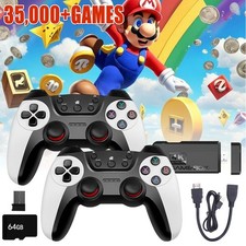 Wireless Retro Game Console 35,000 Games Classic Emulator Dual 2.4G Controllers