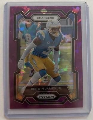 Panini 2023 Prizm Purple Ice Prizm Derwin James Jr. #155 Chargers /225