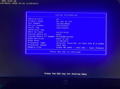 HP ProDesk 280 G2 SFF i5-7500 3,2GHZ 16GB RAM 120GB SSD Windows 11 Pro | WLAN