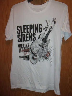 Acoustic Tour Sleeping with  Sirens we like it quiet T-shirt All Size LL1805