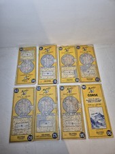 Lot 12 De 8 Cartes Routieres Anciennes Michelin Années 59/69