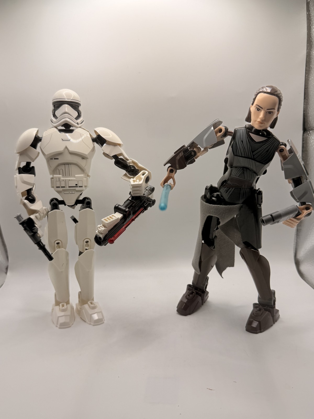 S Rey & First Order Stormtrooper Action Figures