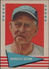 1961 Fleer Baseball Card #11 - Mordecai Brown - Pitcher - Baseball Greats