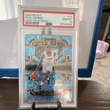 2023-24 Panini Select - Concourse Paul George #14 Light Blue Disco Prizm /99