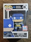 Funko Pop! 8-Bit Batman 01 DC Super Heroes 2017 Fall Convention + Soft Protector