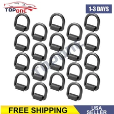 1/2" D Ring Weld-On Truck Trailer Ratchet Strap Cargo Tie Down Ring 12000lbs