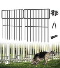 25 Panels Garden Fencing Animal Barrier, 17in H X 27ft L No Dig Dog