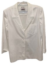 VINTAGE Country Suburbans White Blazer Lab Coat Medical Doctor 12 1980's