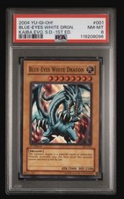 Konami Blue-Eyes White Dragon SKE-001 Kaiba Evolution 1st Edition PSA 8 2004