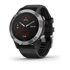 Garmin Fenix 6 GPS Smartwatch 47mm Fiber-Reinforced Polymer Silver 010-02158-00