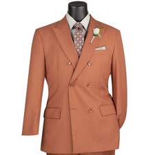 BIG  TALL Men's Amber Double Breasted Regular Fit Suit w/ Flex Waistband NWT