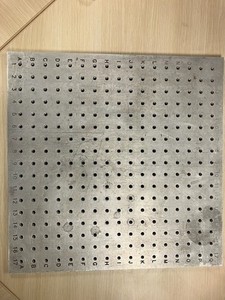 CMM Fixture Plate 18x18x.5" 1" Center 1/4-20 threaded holes