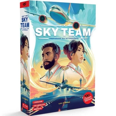 Gioco Da Tavolo Sky Team Dadi Italiano Skyteam Asmodee Pilota Aereo 2 giocatori