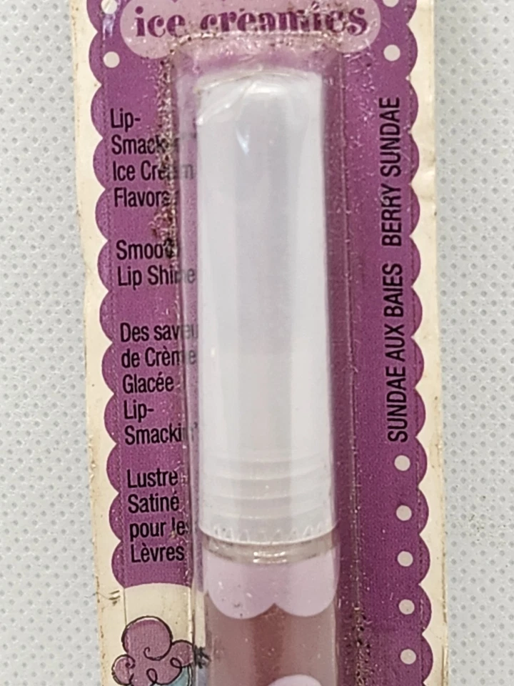 Rare Bonne Bell Smackers Ice Creamies Lip Gloss Berry Sunday NOS - Image 2 of 3