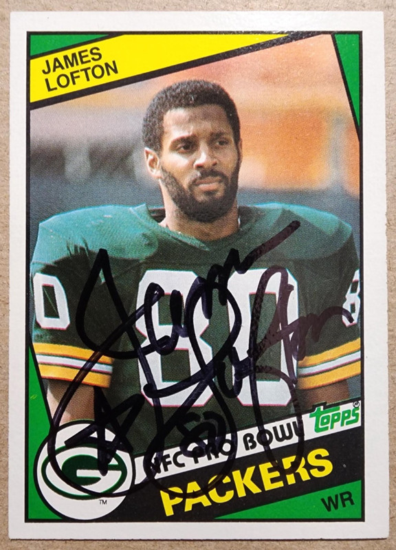 1984 Topps AUTO - James Lofton #272