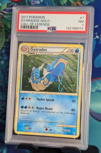 2011 Pokémon Call of Legend Gyarados #7 Holo Ultra Rare NM PSA 7