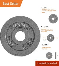 CAP 5 lb Olympic Weight Plate - Durable Quality, Ideal for All Fitness Levels