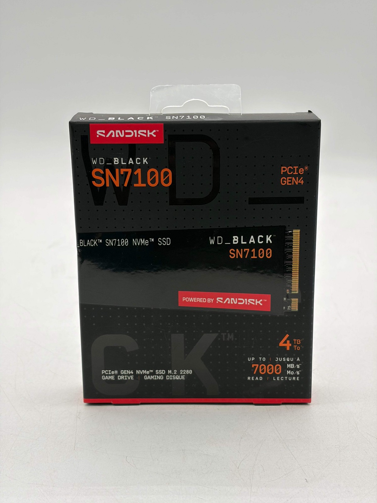 SanDisk 4TB WD BLACK SN7100 NVMe PCIe 4.0 M.2 Gen4 SSD 7000MB/s Black