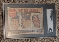 1968 Venezuela Topps #4 Yastrzemski  Robinson Killebrew Scarce Venezuelan SGC 4+