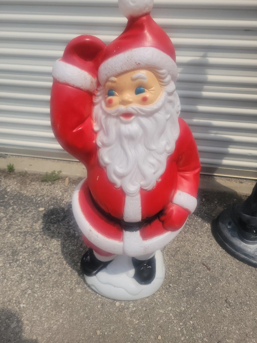 vintage christmas blow mold santa products for sale | eBay
